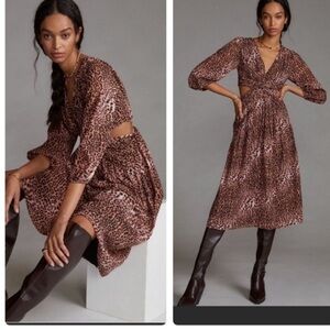 NWT Anthropologie Ranna Gill cutout dress